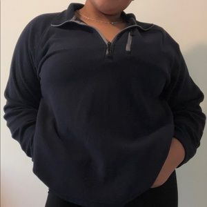 fleece 3/4 zip up